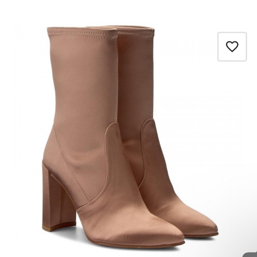 Stuart Weitzman Clinger Clinger Adobe Stretch Sat… - image 1